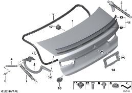 TRUNK LID diagram for BMW 3 Series G20 Sedan 330d