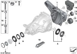 REAR-AXLE-DRIVE PARTS diagram for BMW 3 Series G21 Touring 320i