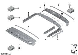 CONVERTIBLE TOP BOX, FRONT