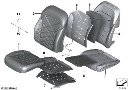 ที่นั่งด้านหน้า, เบาะและที่หุ้ม diagram for BMW X5L G18 X5 30LiX
