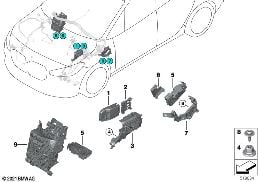 Distrib.corriente/Distrib.B+ del. diagram for BMW X2 U10 18d