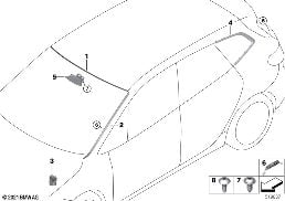 WINDOW MOUNTING PARTS