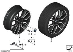 BMW LA WHEEL DOUBLE SPOKE 894M - 20