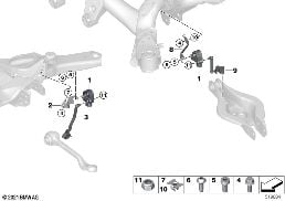 HEADLIGHT VERTICAL AIM CONTROL SENSOR diagram for BMW 3 Series G20 Sedan 320i