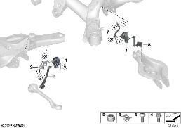 HEADLIGHT VERTICAL AIM CONTROL SENSOR diagram for BMW 3 Series G20 Sedan LCI 320i