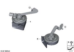 Bocina diagram for BMW X2 U10 18d