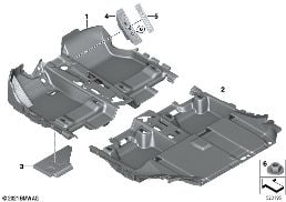 Vloerbekleding diagram for BMW X1 U11 20i