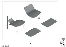 Automatten diagram for BMW X1 U11 20i