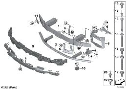 CARRIER, FRONT diagram for BMW 7 Series G70 i7 xDrive60