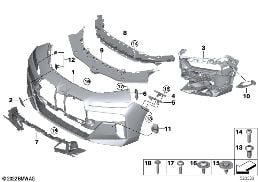 M TRIM, FRONT diagram for BMW 7 Series G70 i7 xDrive60