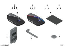 RADIO REMOTE CONTROL / SET FFB WITH BDC diagram for BMW 1 Series F70 120