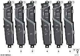 OPERATING UNIT, CENTER CONSOLE diagram for BMW 5 Series G38 530Le