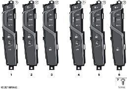 Módulo de comando Consola central diagram for BMW 5 Series G31 Touring LCI 530eX