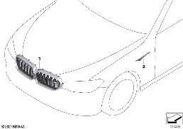 加裝 外部裝備範圍 M5 diagram for BMW 5 Series F90 M5 LCI M5