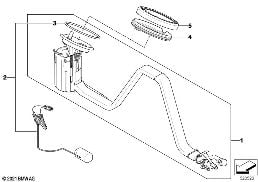 FUEL PUMP/FUEL LEVEL SENSOR RIGHT diagram for BMW 5 Series E61 LCI 520d