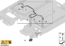 HIGH-VOLTAGE BATTERY, RADIATOR diagram for BMW X1 U11 30eX