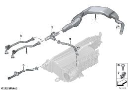 Vanne dégazage réservoir / conduites diagram for BMW 4 Series G23 Cabriolet LCI M440iX
