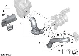 Conduite d'air diagram for BMW 4 Series G23 Cabriolet LCI M440iX