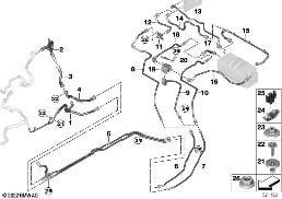 Vys.nap.syst.okruhu chladicí kapaliny diagram for BMW 7 Series G70 735i