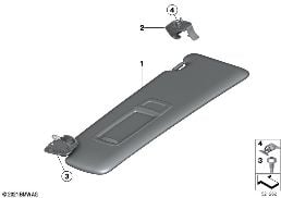 SUN VISORS diagram for BMW 2 Series F23 LCI 218d