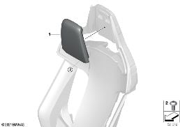 FRONT SEAT HEADREST, M-SPORTS SEAT diagram for BMW 3 Series G80 M3 LCI M3 Competition