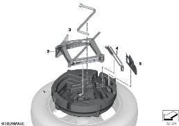 CAR TOOL/LIFTING JACK diagram for BMW 7 Series G70 750eX