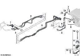 COOLING SYSTEM COOLANT HOSES diagram for BMW 7 Series G70 i7 xDrive60