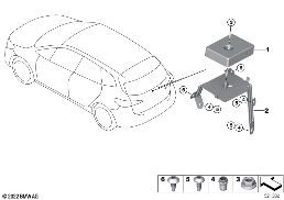 SEPARATE COMPONENTS ANTENNA BOX diagram for BMW 2 Series U06 Active Tourer 218i