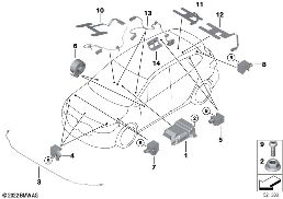ELECTRIC PARTS AIRBAG diagram for BMW 2 Series U06 Active Tourer 218i