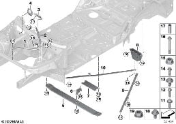 加强件 车身 diagram for BMW X5 G05 40iX