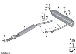 EXHAUST SYSTEM, REAR