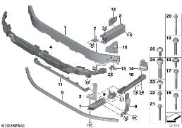 Drager voor diagram for BMW X1 U11 20i