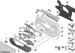 Eléments garniture porte avant diagram for BMW 4 Series G26 Gran Coupé LCI 430dX