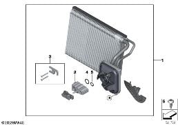 EVAPORATOR / EXPANSION VALVE diagram for BMW 3 Series G21 Touring 320d