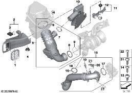 AIR DUCT diagram for BMW X5 G05 LCI 40iX