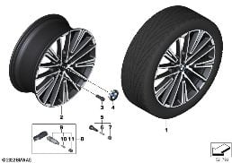 BMW LA WHEEL MULTI-SPOKE 869I - 20