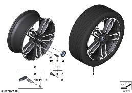BMW LA WHEEL DOUBLE SPOKE 871M - 19