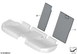 JK EDITION SEAT TRIM REAR, KA602