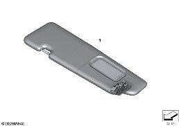 JK EDITION SUN VISOR ALCANTARA, KA602