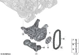 LUBRICATION SYSTEM/OIL PUMP WITH DRIVE