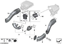 AIR DUCT diagram for BMW X5 G05 LCI M60iX