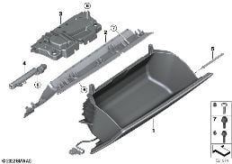 GLOVE BOX diagram for BMW 7 Series G70 i7 xDrive60