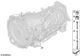 GEARBOX MOUNTING PARTS diagram for BMW X7 G07 LCI 40iX