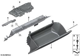 GLOVE BOX diagram for BMW 7 Series G70 i7 xDrive60
