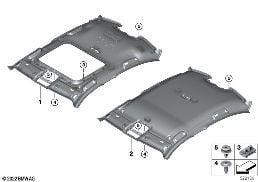 HEADLINING diagram for BMW 3 Series G20 Sedan LCI 330d