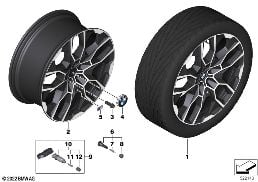 BMW LA WHEEL DOUBLE SPOKE 913M - 22