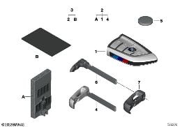 RADIO REMOTE CONTROL / SET FFB WITH BDC diagram for BMW 3 Series G20 Sedan 330d