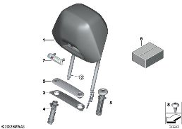 Sitz vorn Kopfstütze diagram for BMW 5 Series F90 M5 M5