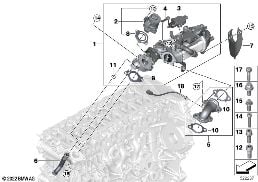 POLLUTANT REDUCTION COOLING diagram for BMW 4 Series G26 Gran Coupé 430dX
