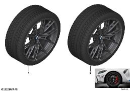 Compleet winterwiel M Y-spaak 963M-19/20 diagram for BMW 3 Series G80 M3 LCI M3